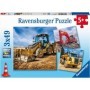Puzzle utilaje constructii 3x49 piese